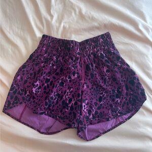 LULULEMON Purple Print Women's Shorts